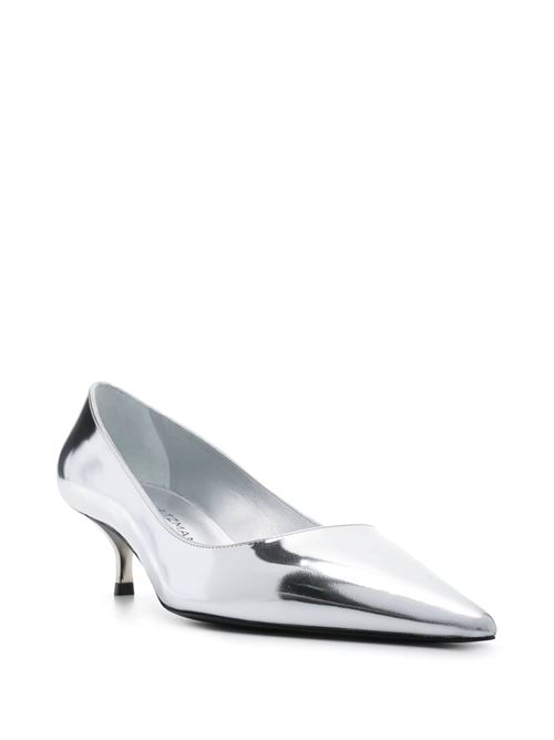 Silver-tone calf leather pump STUART WEITZMAN | SJ632LSPSLV